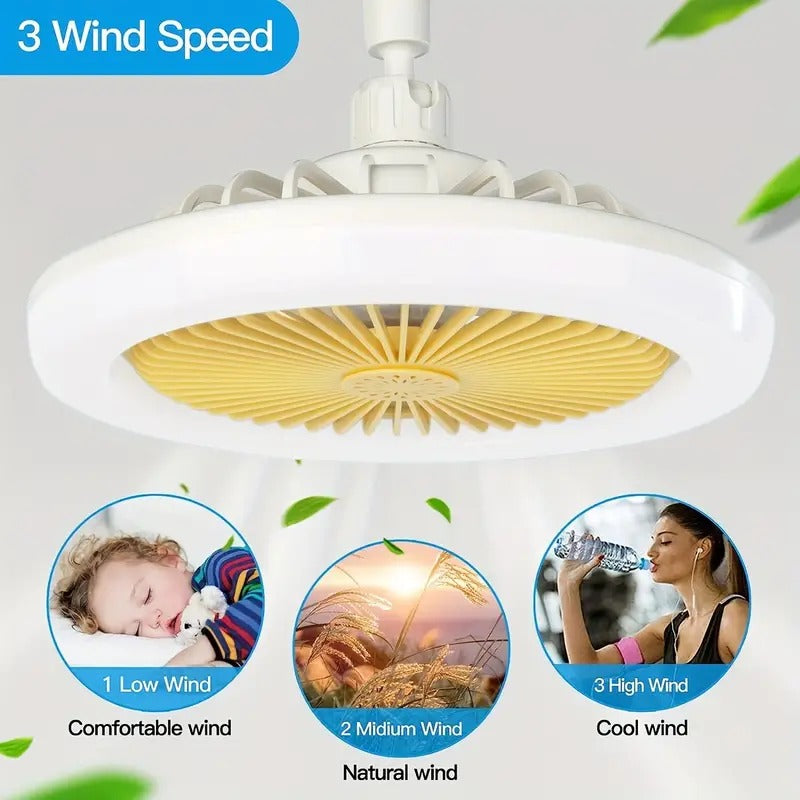 FOCO LAMPARA LED DE TECHO CON VENTILADOR