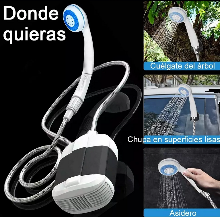 Ducha Portatil Regadera Con Bomba